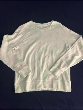 Athleta White Crewneck Top